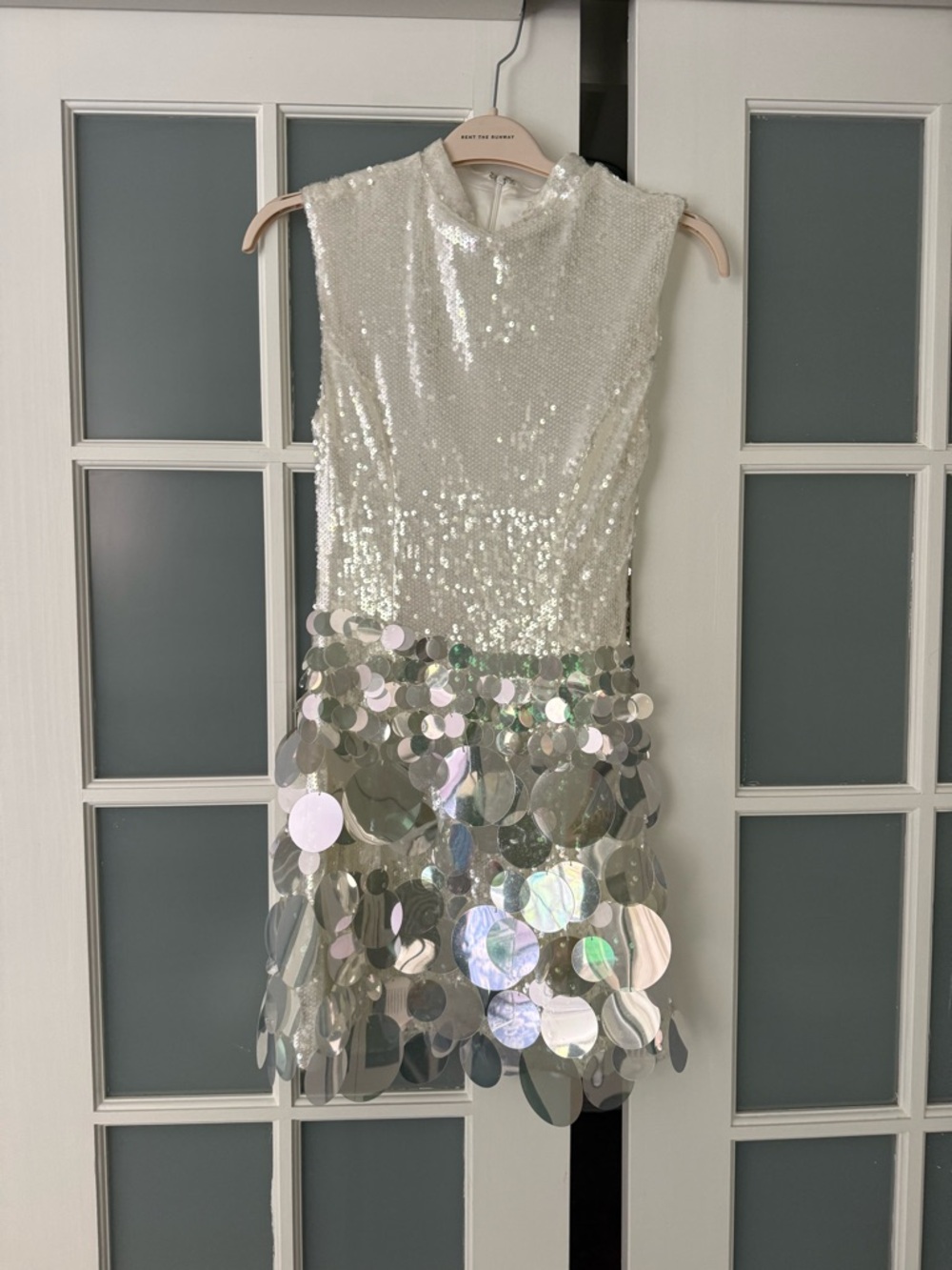 AKIRA Iridescent Sequin Mini Dress